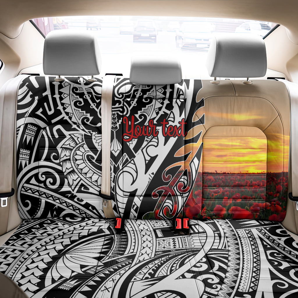Personalised New Zealand Waitangi and ANZAC day Back Car Seat Cover