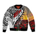 Personalised New Zealand Waitangi and ANZAC day Bomber Jacket