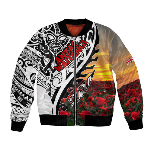Personalised New Zealand Waitangi and ANZAC day Bomber Jacket