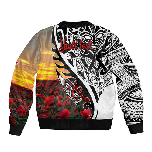 Personalised New Zealand Waitangi and ANZAC day Bomber Jacket