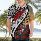 Personalised New Zealand Waitangi and ANZAC day Hawaiian Shirt