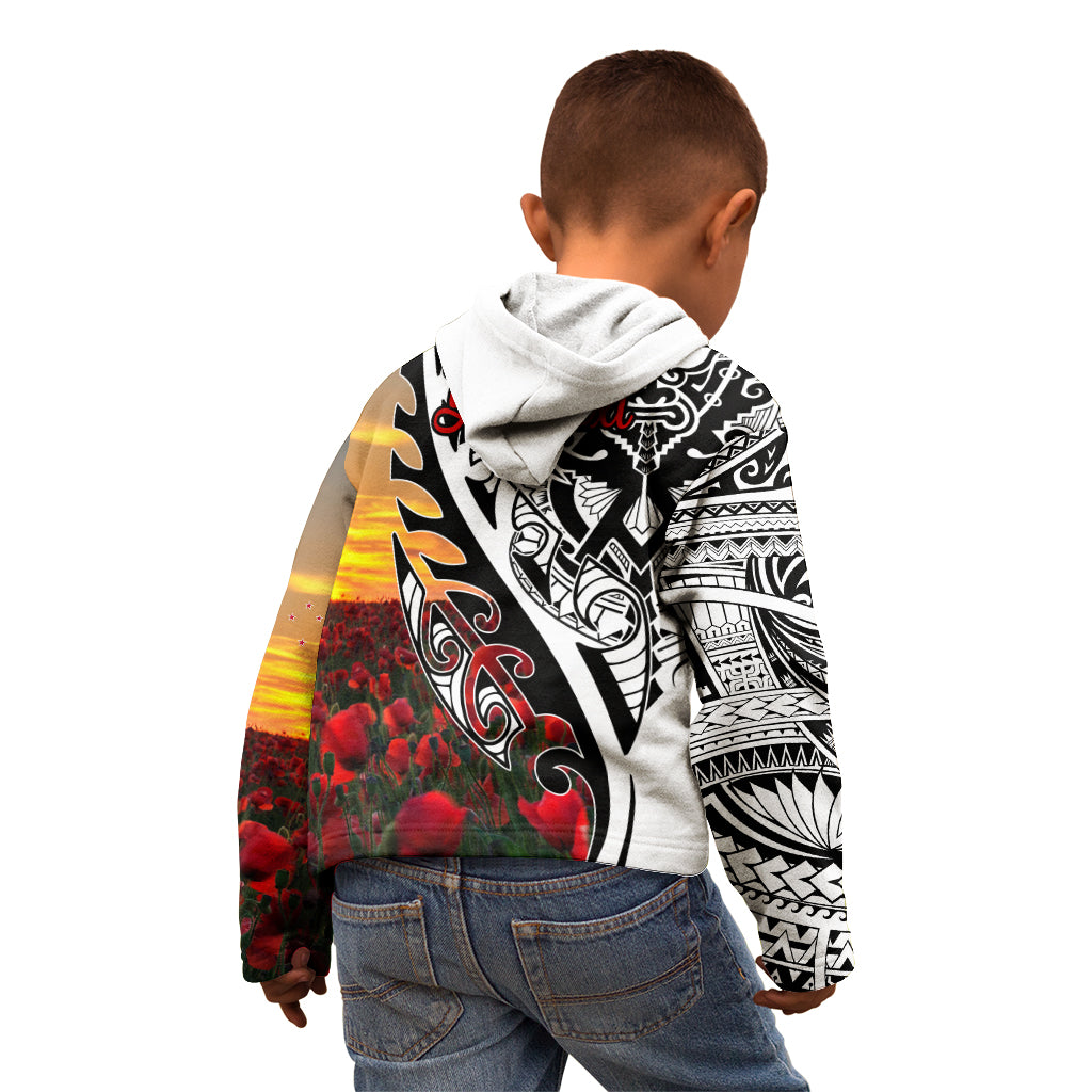 Personalised New Zealand Waitangi and ANZAC day Kid Hoodie