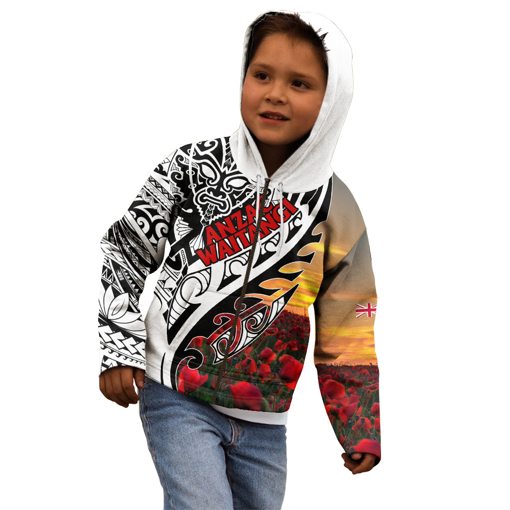 Personalised New Zealand Waitangi and ANZAC day Kid Hoodie