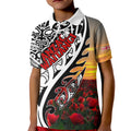 Personalised New Zealand Waitangi and ANZAC day Kid Polo Shirt