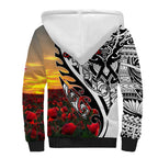 Personalised New Zealand Waitangi and ANZAC day Sherpa Hoodie