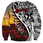 Personalised New Zealand Waitangi and ANZAC day Sweatshirt