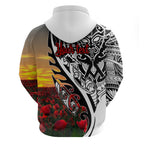 Personalised New Zealand Waitangi and ANZAC day Zip Hoodie