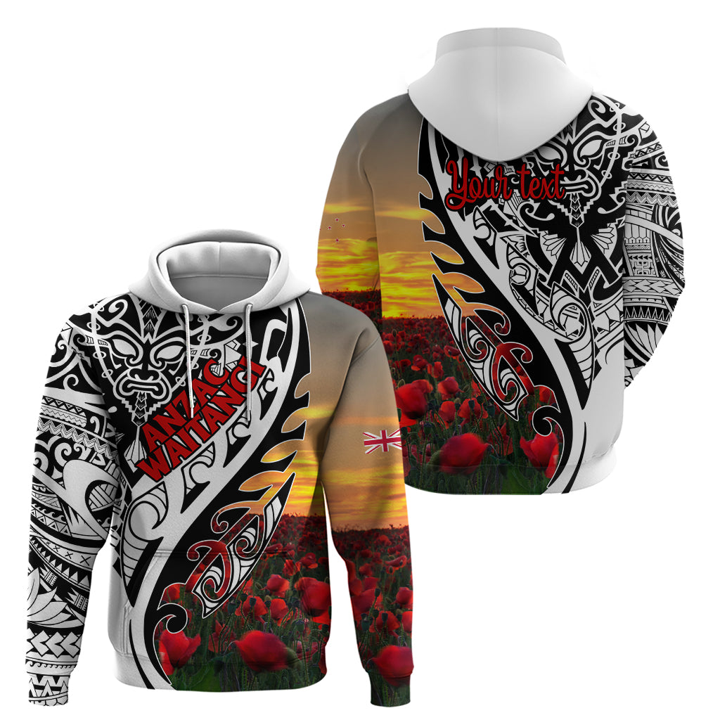 Personalised New Zealand Waitangi and ANZAC day Zip Hoodie