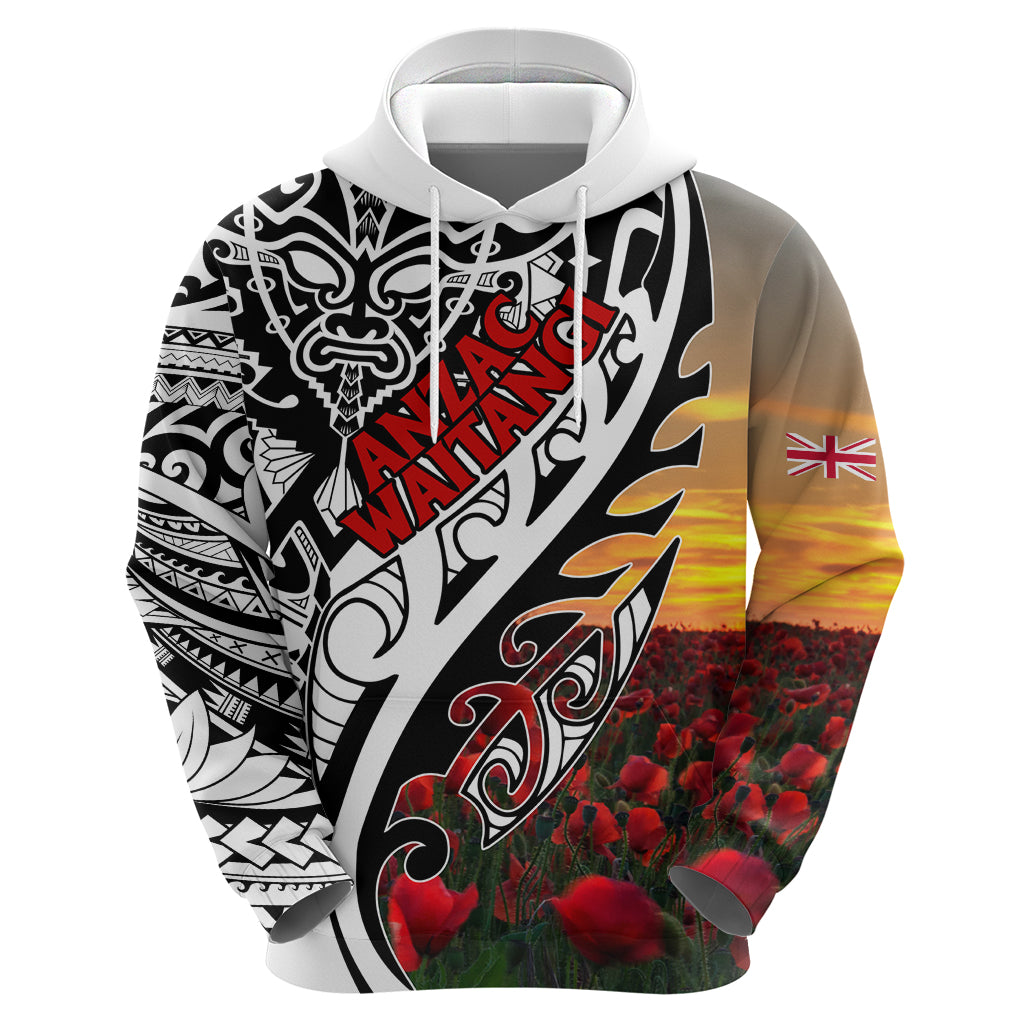 Personalised New Zealand Waitangi and ANZAC day Zip Hoodie