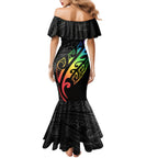Personalised New Zealand Wellington Pride Mermaid Dress Maori Fern with Pride Flag 2024