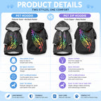 Personalised New Zealand Wellington Pride Pet Hoodie Maori Fern with Pride Flag 2024