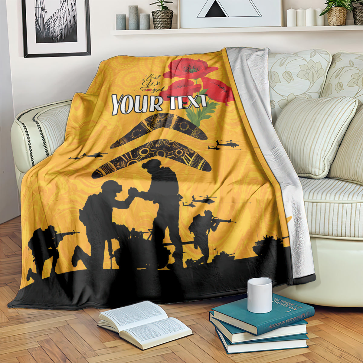 Australia Matildas Soccer ANZAC Custom Blanket Gallipoli Soldier With Aboriginal Dots Art