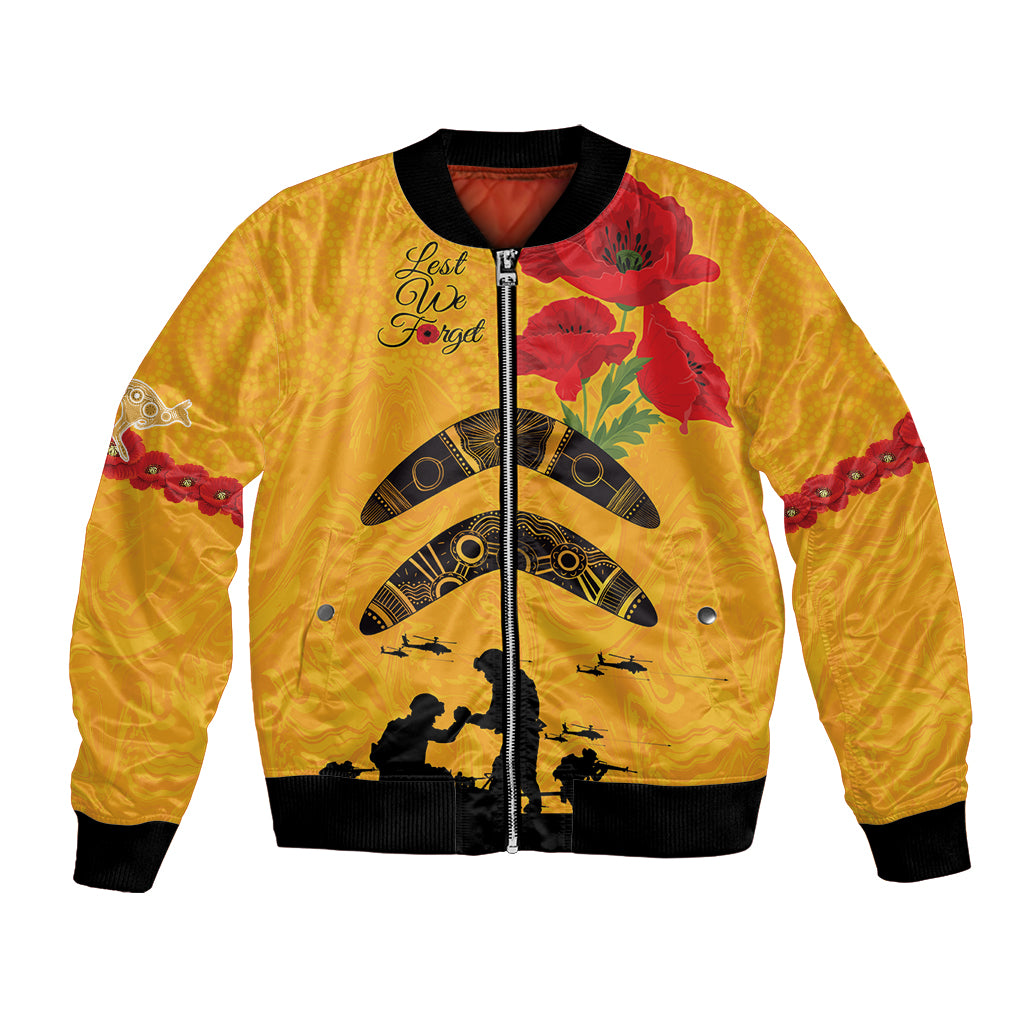 Australia Matildas Soccer ANZAC Custom Bomber Jacket Gallipoli Soldier With Aboriginal Dots Art