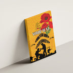 Australia Matildas Soccer ANZAC Custom Canvas Wall Art Gallipoli Soldier With Aboriginal Dots Art