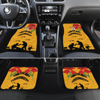 Australia Matildas Soccer ANZAC Custom Car Mats Gallipoli Soldier With Aboriginal Dots Art