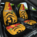 Australia Matildas Soccer ANZAC Custom Car Seat Cover Gallipoli Soldier With Aboriginal Dots Art