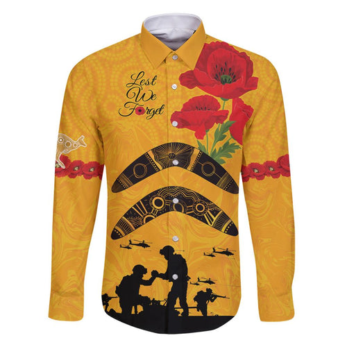 Australia Matildas Soccer ANZAC Custom Family Matching Long Sleeve Bodycon Dress and Hawaiian Shirt Gallipoli Soldier With Aboriginal Dots Art