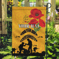 Australia Matildas Soccer ANZAC Custom Garden Flag Gallipoli Soldier With Aboriginal Dots Art