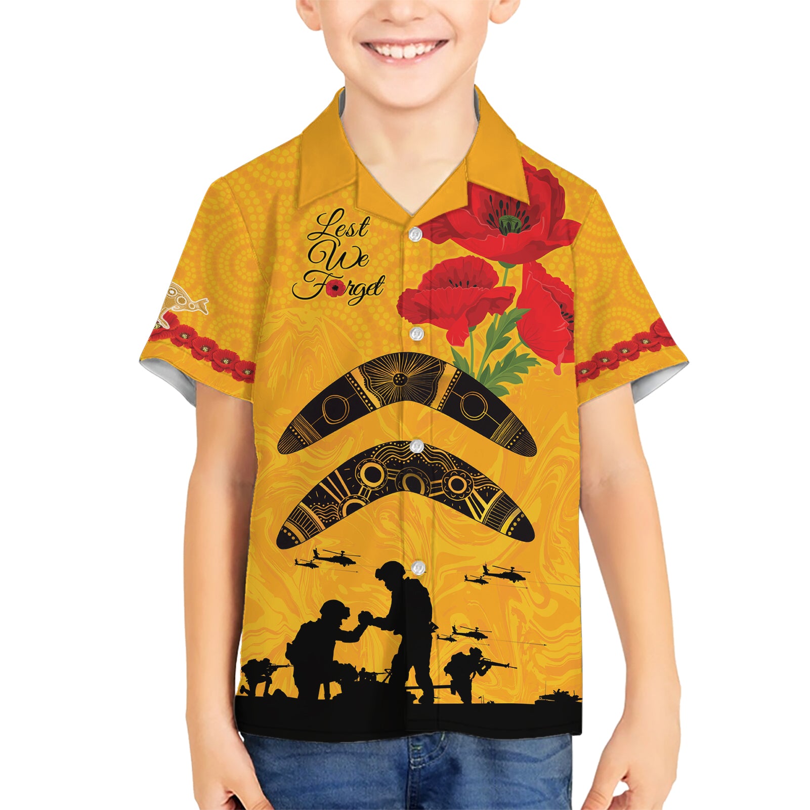 Australia Matildas Soccer ANZAC Custom Hawaiian Shirt Gallipoli Soldier With Aboriginal Dots Art