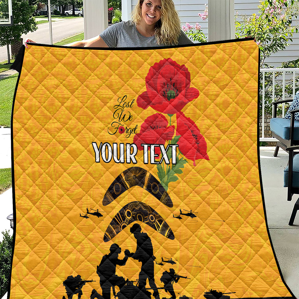 Australia Matildas Soccer ANZAC Custom Quilt Gallipoli Soldier With Aboriginal Dots Art