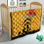 Australia Matildas Soccer ANZAC Custom Quilt Gallipoli Soldier With Aboriginal Dots Art