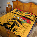 Australia Matildas Soccer ANZAC Custom Quilt Bed Set Gallipoli Soldier With Aboriginal Dots Art