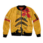 Australia Matildas Soccer ANZAC Custom Sleeve Zip Bomber Jacket Gallipoli Soldier With Aboriginal Dots Art
