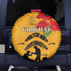 Australia Matildas Soccer ANZAC Custom Spare Tire Cover Gallipoli Soldier With Aboriginal Dots Art