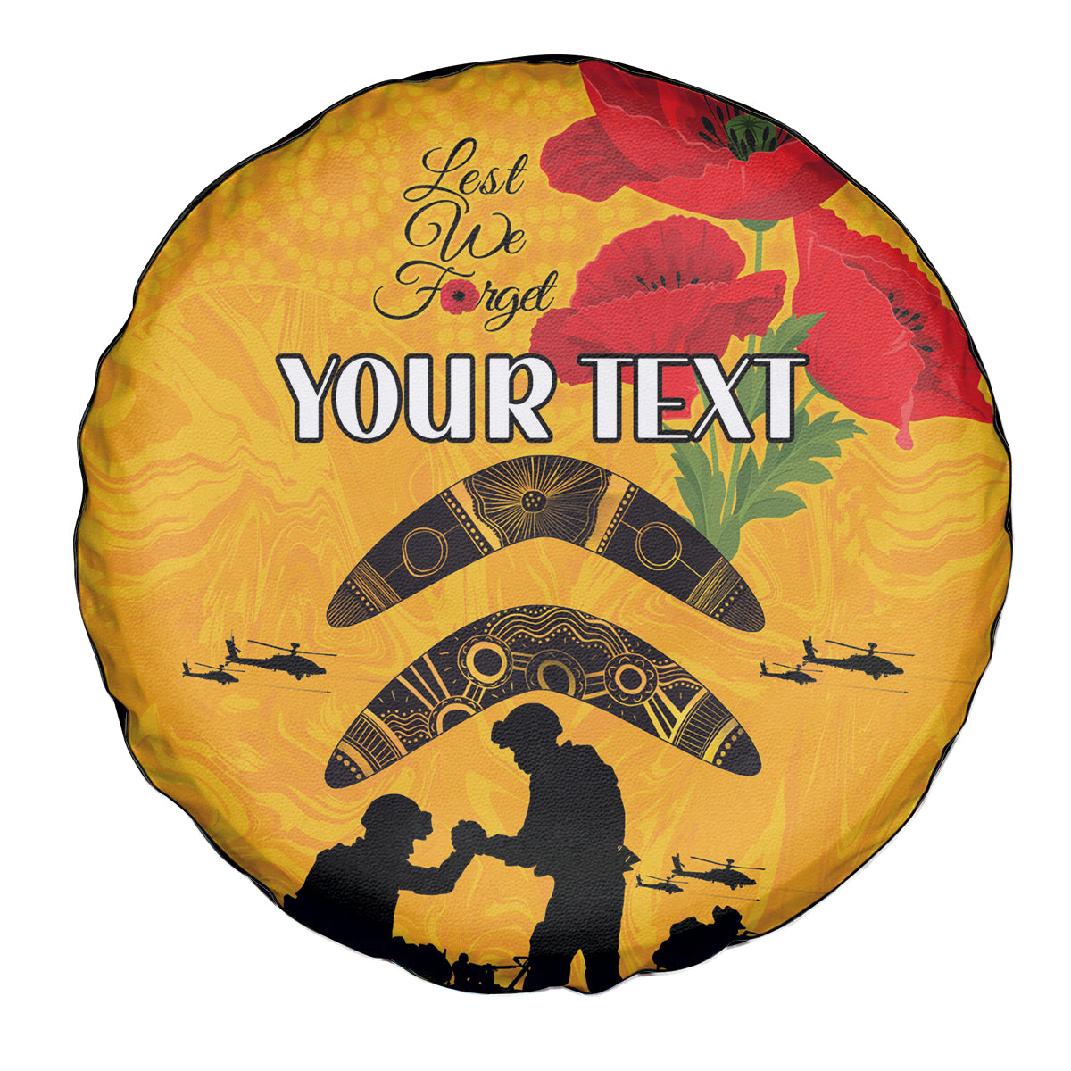 Australia Matildas Soccer ANZAC Custom Spare Tire Cover Gallipoli Soldier With Aboriginal Dots Art