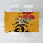 Australia Matildas Soccer ANZAC Custom Tablecloth Gallipoli Soldier With Aboriginal Dots Art