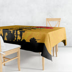 Australia Matildas Soccer ANZAC Custom Tablecloth Gallipoli Soldier With Aboriginal Dots Art