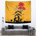 Australia Matildas Soccer ANZAC Custom Tapestry Gallipoli Soldier With Aboriginal Dots Art