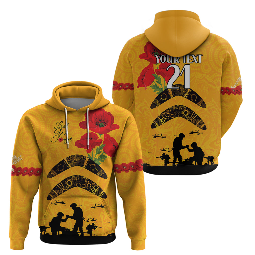 Australia Matildas Soccer ANZAC Custom Zip Hoodie Gallipoli Soldier With Aboriginal Dots Art