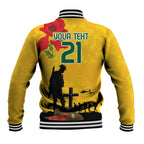 Australia Socceroos Soccer ANZAC Custom Baseball Jacket Gallipoli Soldier With Camouflage Art
