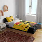 Australia Socceroos Soccer ANZAC Custom Bedding Set Gallipoli Soldier With Camouflage Art