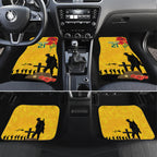 Australia Socceroos Soccer ANZAC Custom Car Mats Gallipoli Soldier With Camouflage Art