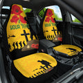 Australia Socceroos Soccer ANZAC Custom Car Seat Cover Gallipoli Soldier With Camouflage Art