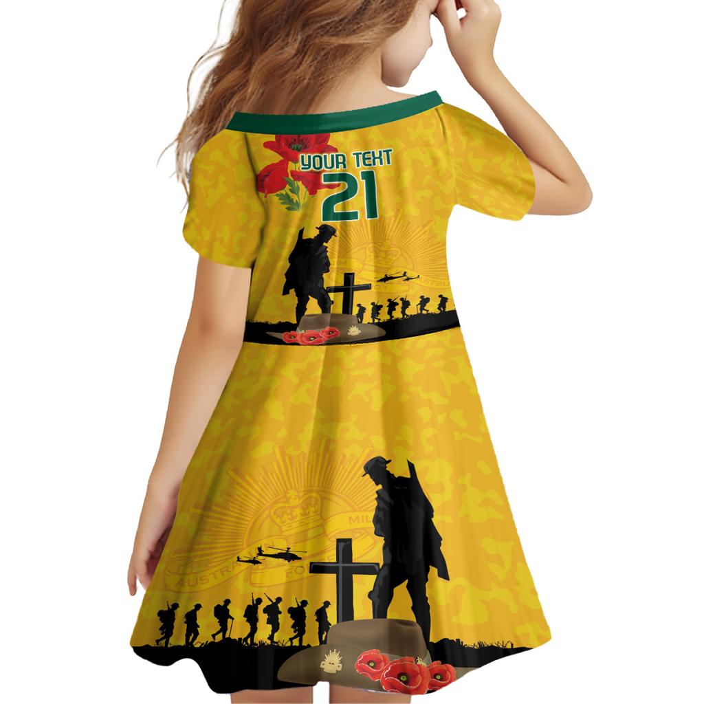 Australia Socceroos Soccer ANZAC Custom Family Matching Off Shoulder Maxi Dress and Hawaiian Shirt Gallipoli Soldier With Camouflage Art