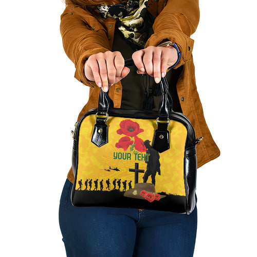 Australia Socceroos Soccer ANZAC Custom Shoulder Handbag Gallipoli Soldier With Camouflage Art