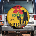 Australia Socceroos Soccer ANZAC Custom Spare Tire Cover Gallipoli Soldier With Camouflage Art