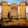 Australia Wallabies Rugby ANZAC Custom Back Car Seat Cover Gallipoli Soldier With Aboriginal Dots Art