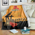 Australia Wallabies Rugby ANZAC Custom Blanket Gallipoli Soldier With Aboriginal Dots Art