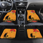 Australia Wallabies Rugby ANZAC Custom Car Mats Gallipoli Soldier With Aboriginal Dots Art