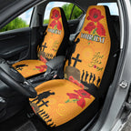 Australia Wallabies Rugby ANZAC Custom Car Seat Cover Gallipoli Soldier With Aboriginal Dots Art
