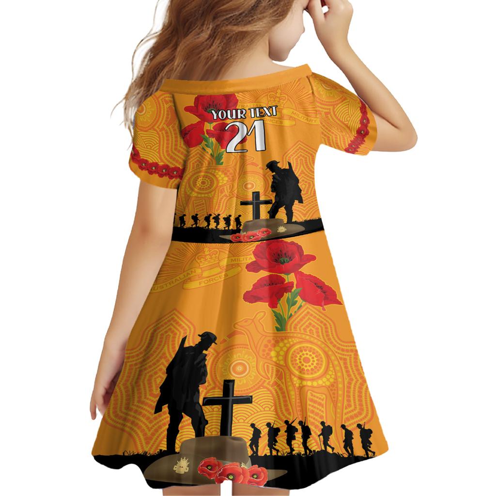 Australia Wallabies Rugby ANZAC Custom Family Matching Summer Maxi Dress and Hawaiian Shirt Gallipoli Soldier With Aboriginal Dots Art