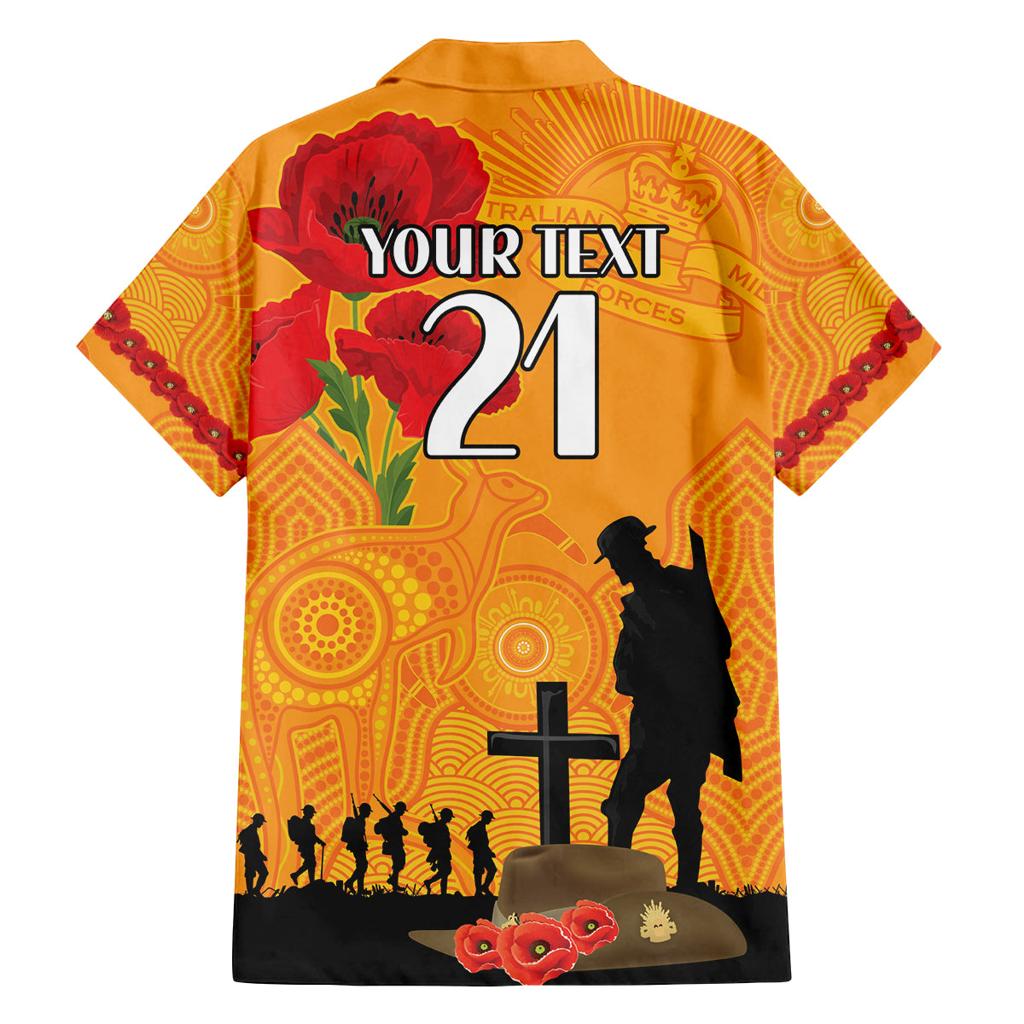 Australia Wallabies Rugby ANZAC Custom Family Matching Summer Maxi Dress and Hawaiian Shirt Gallipoli Soldier With Aboriginal Dots Art