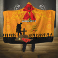 Australia Wallabies Rugby ANZAC Custom Hooded Blanket Gallipoli Soldier With Aboriginal Dots Art
