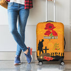 Australia Wallabies Rugby ANZAC Custom Luggage Cover Gallipoli Soldier With Aboriginal Dots Art