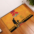 Australia Wallabies Rugby ANZAC Custom Rubber Doormat Gallipoli Soldier With Aboriginal Dots Art