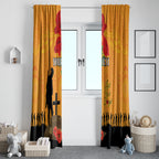 Australia Wallabies Rugby ANZAC Custom Window Curtain Gallipoli Soldier With Aboriginal Dots Art